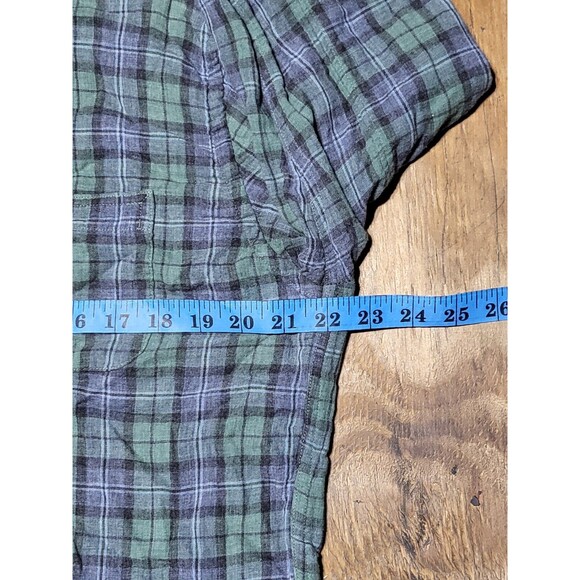 Alex Mill Button-down Collar Checkered Cotton Gauze Men L @j3 Multicolor - Picture 5 of 7